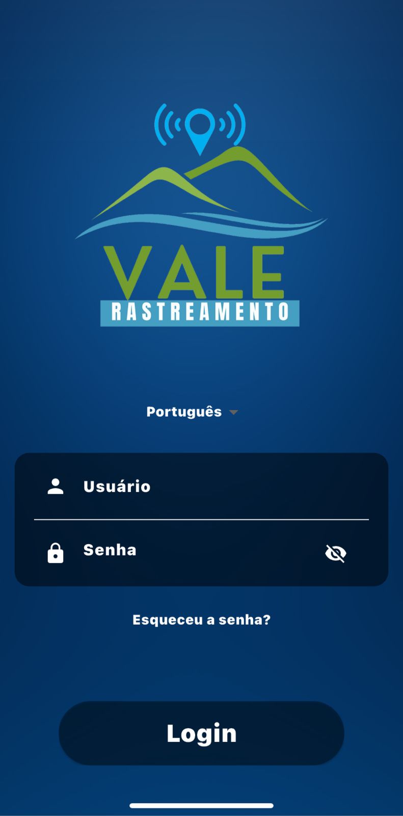 Aplicativo Vale Rastreamento no celular